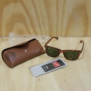 RAY BAN sunglasses & case unisex 80s 90s look cheetah! Brand new